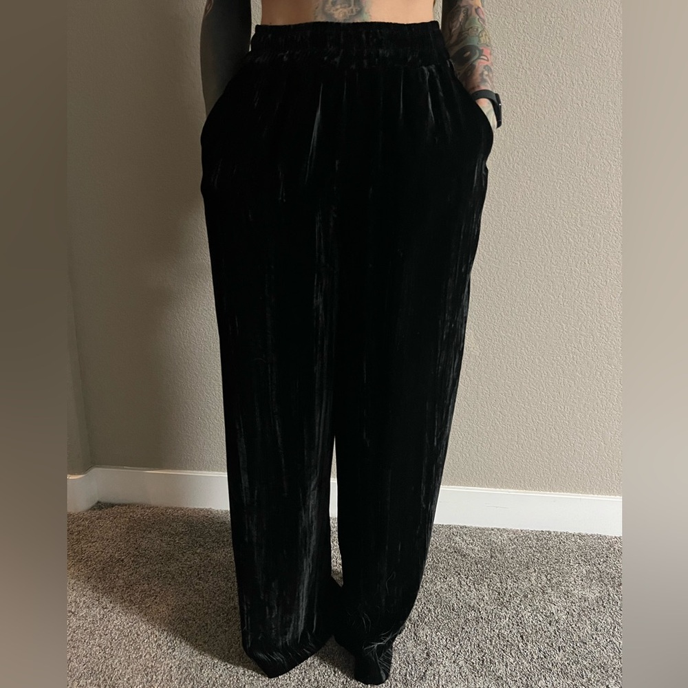 Wide leg maxi pants